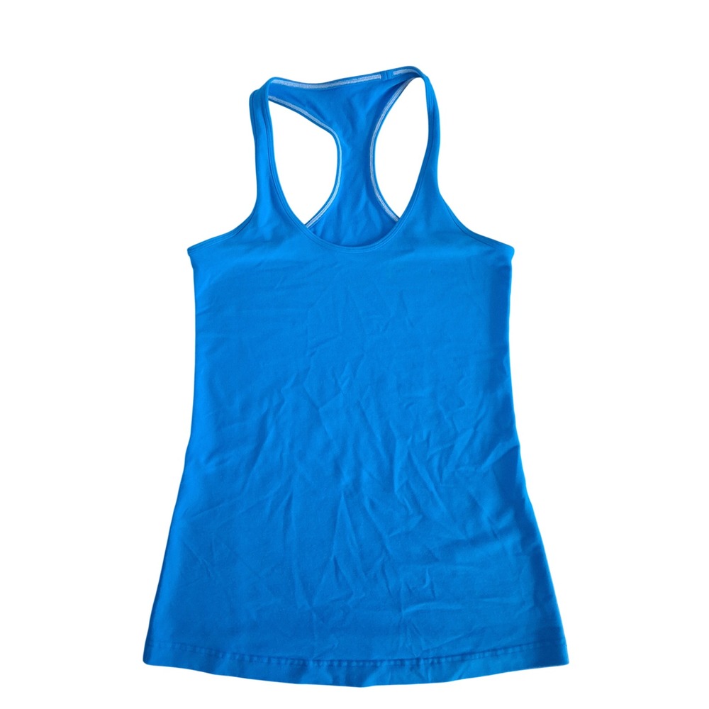Lululemon 8 Cool Racerback Tank Top Blue Athletic Yoga Gym Shirt Gorpcore